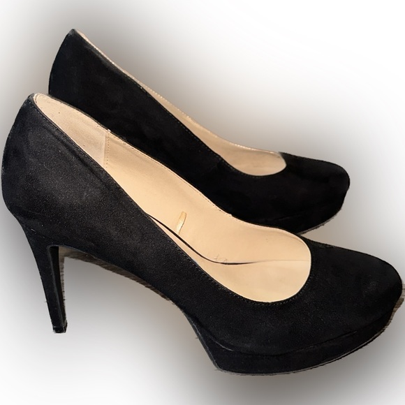 Chinese Laundry Shoes - Chinese Laundry Black Suede Platform Pumps size 10
